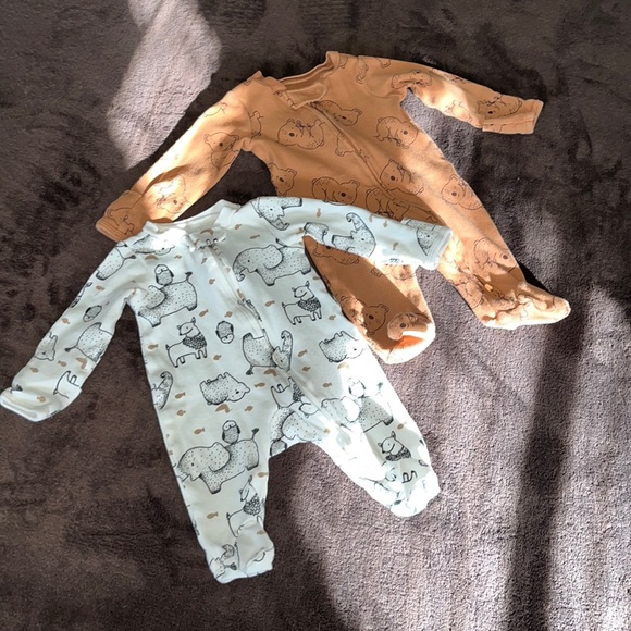 Carter's One Pieces Carters Sleeper Zip Front Footed Sleepers